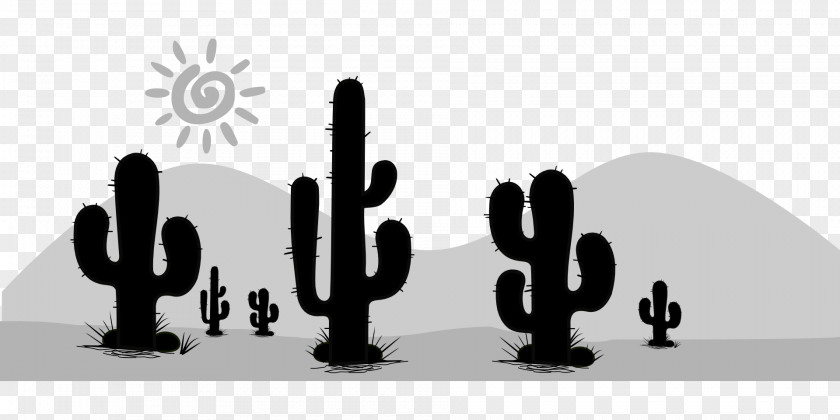 Cactus Cactaceae Silhouette Desert Clip Art PNG