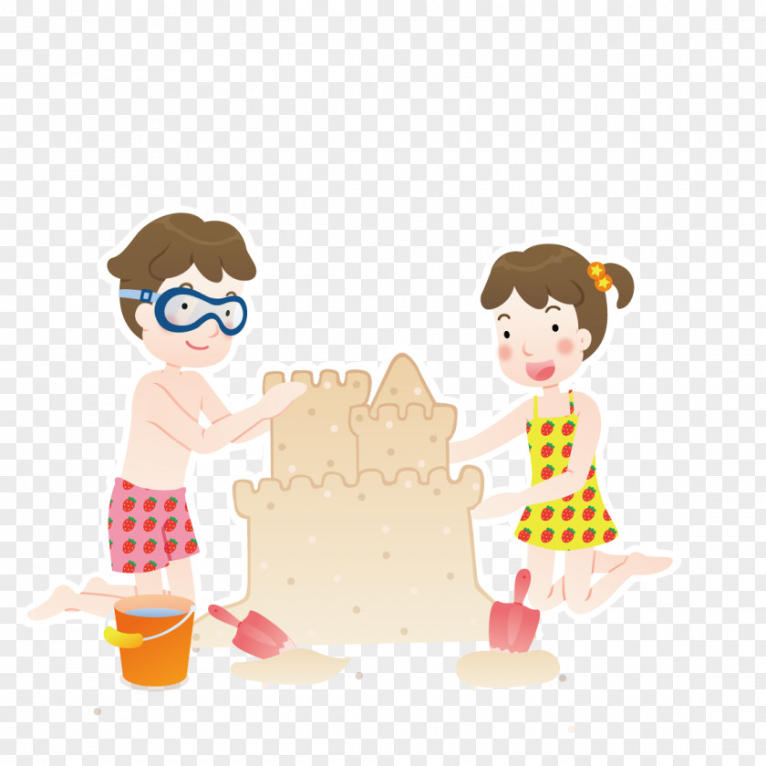 Children Playing In The Sand Child Clip Art PNG