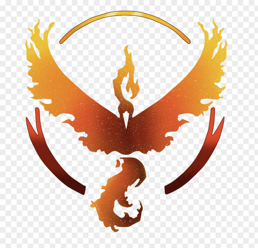 Valor Pokémon GO Moltres Logo Decal PNG