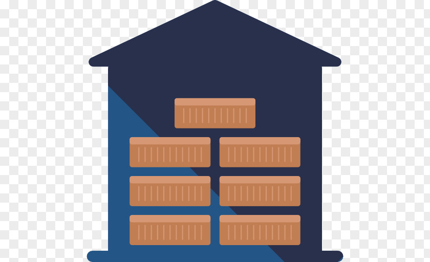 A Blue Warehouse Logistics Icon PNG