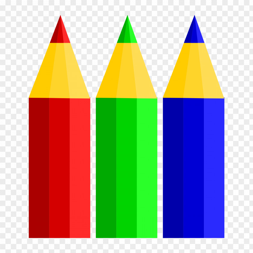Big Pencil Cliparts Colored Clip Art PNG