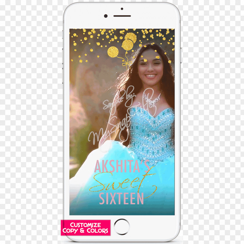 Birthday Sweet Sixteen Party Snapchat Mobile Phone Accessories PNG