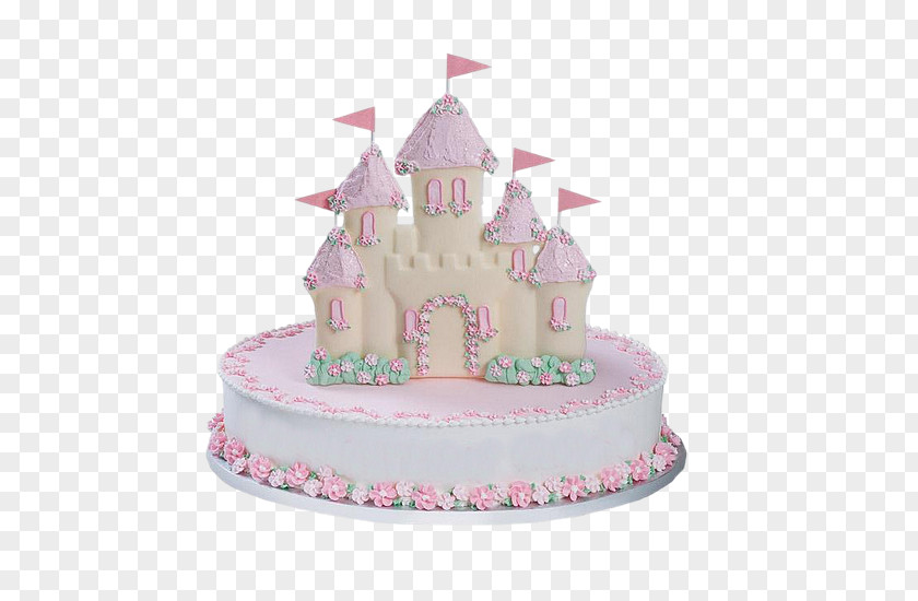 Castle Cake Birthday Princess Sheet Icing PNG