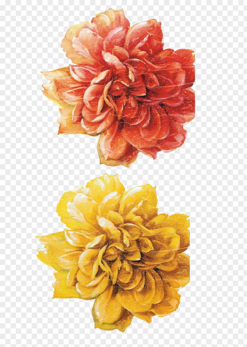 Flower Painting Floral Design Decoupage Art PNG