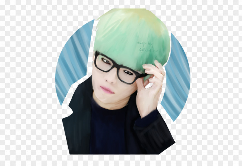 Glasses Suga Fan Art Drawing BTS PNG