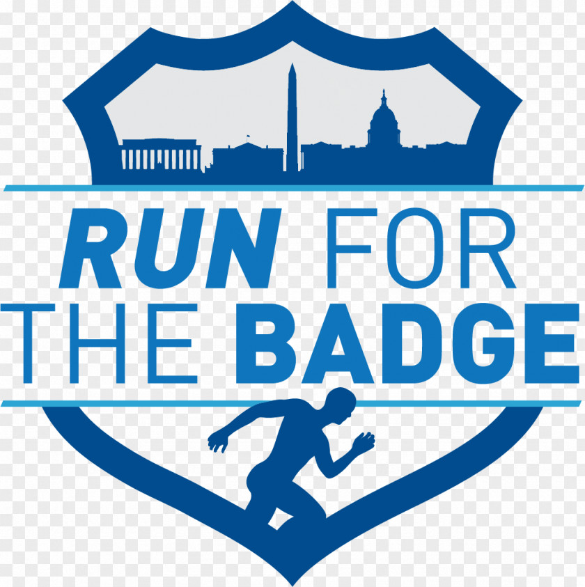Police Run For The Badge 5K National Law Enforcement Officers Memorial Peace Day Logo PNG