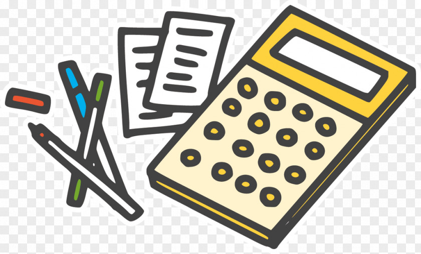 Office Equipment Yellow Accounting PNG