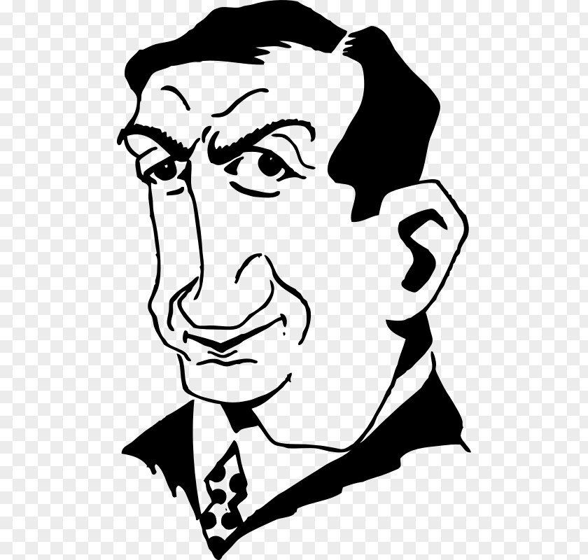 Serious Man Cartoon Drawing Clip Art PNG