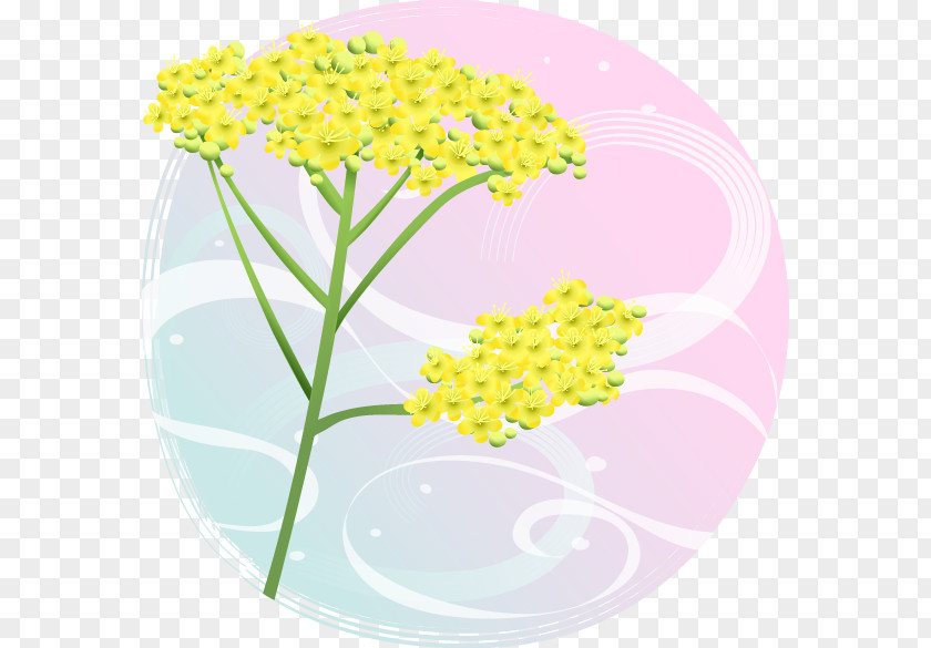 Yellow Flower Pattern Hand-painted Dream Plant Stock Photography Clip Art PNG