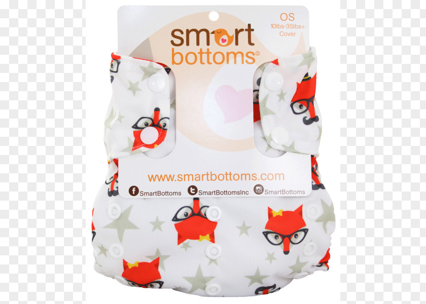 Cloth Size Diaper Smart Bottoms Too Nappy OS COVER (Fantastic Hipster Fox) Infant PNG