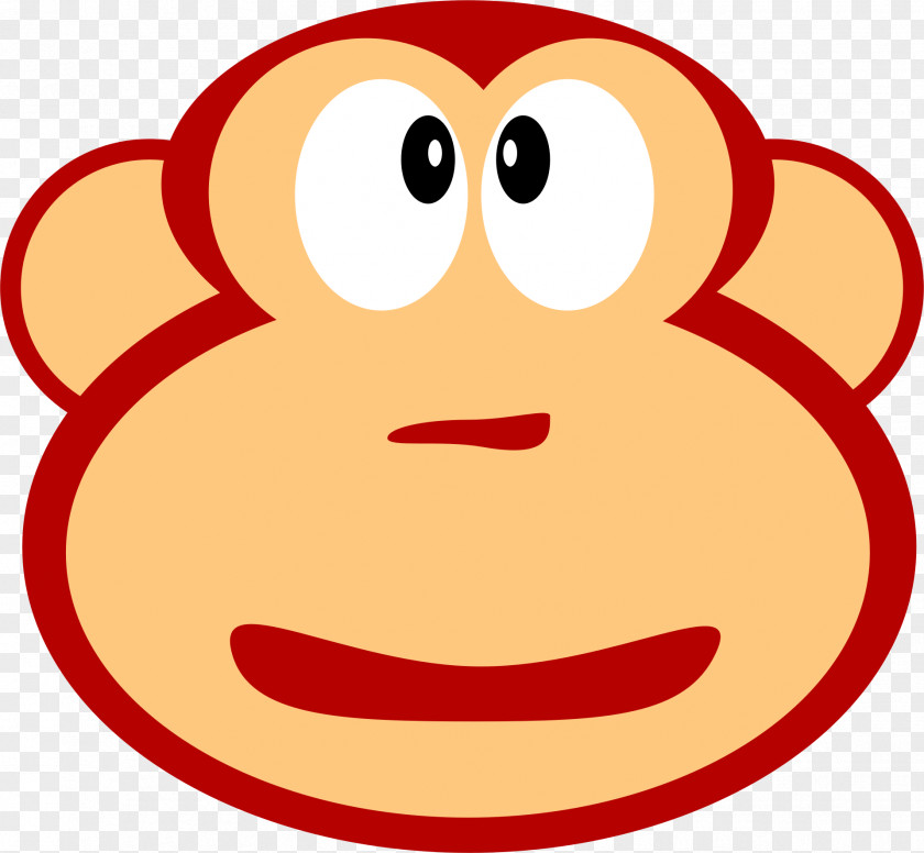 Monkey Clipart Snout Smiley Mouth Clip Art PNG