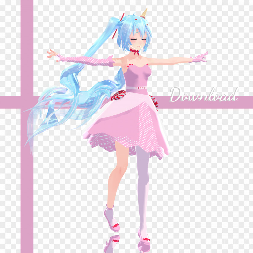 Ballerina Hatsune Miku MikuMikuDance Vocaloid Figma PNG