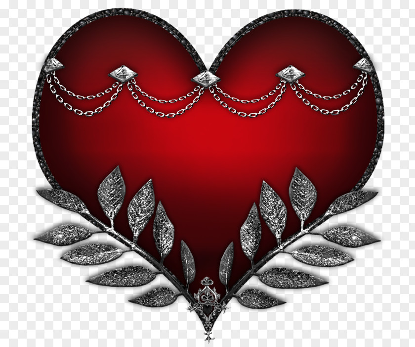 Hard Rock Style Heart Clipart Valentine's Day Clip Art PNG
