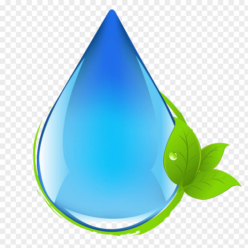 Illustration Of Blue Water Droplets PNG