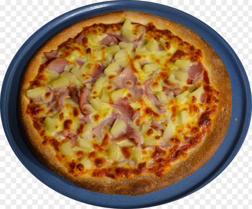 Pizza California-style Sicilian Ham Quiche PNG