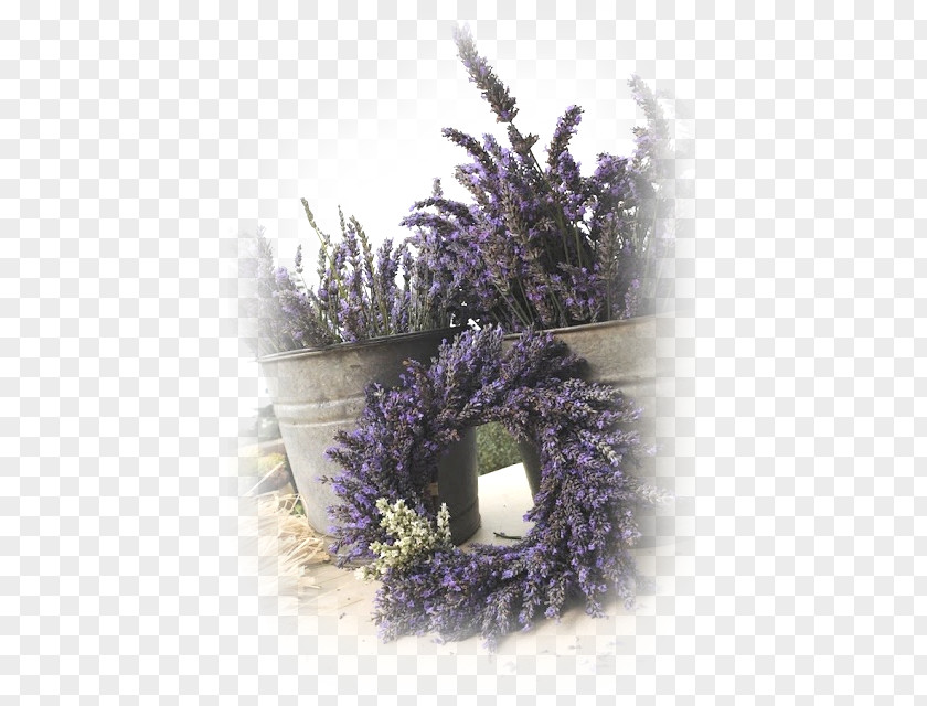 Heart Shaped Wreath Dying Light Lavender Incense Image Herb PNG