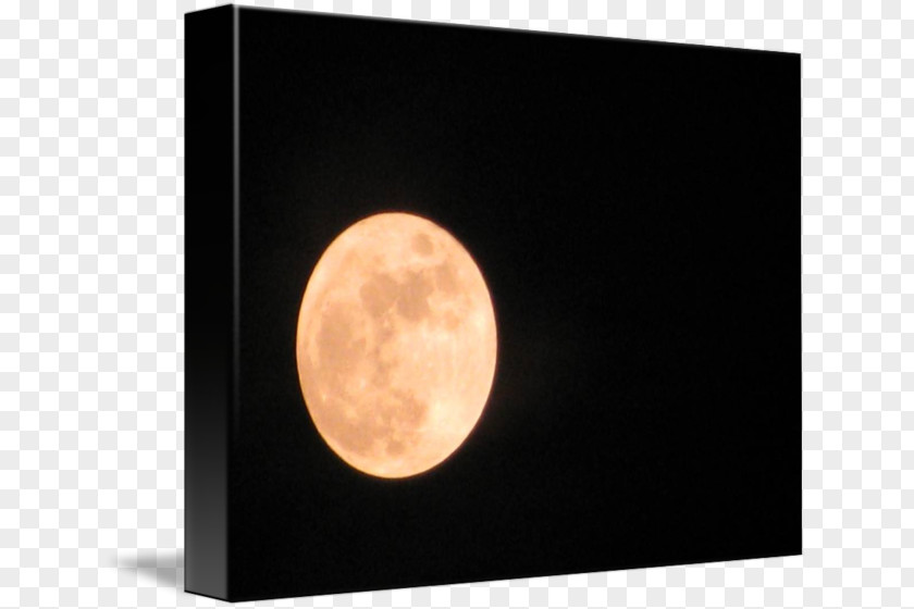 Orange Glow Moon Space Sky Plc PNG
