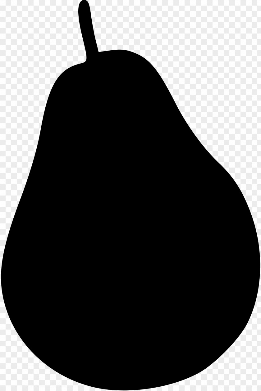 Pear Black Worcester Silhouette Clip Art PNG