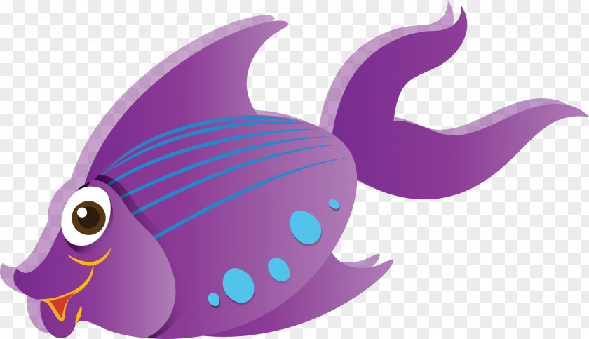 Purple Violet Fish Tail PNG