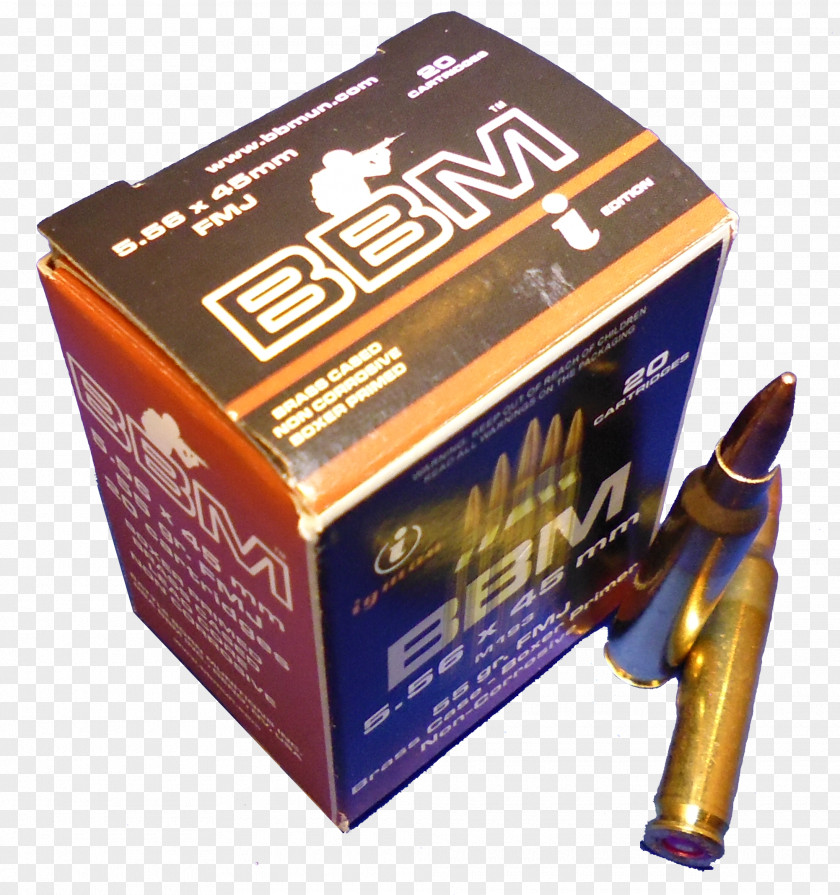 Ammunition Full Metal Jacket Bullet Battle Born Munitions 5.56×45mm NATO Grain PNG