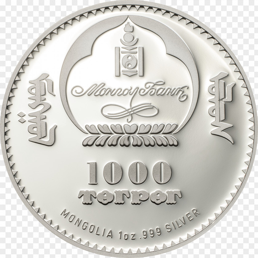 Fidel Castro Silver Coin Mongolian Tögrög PNG