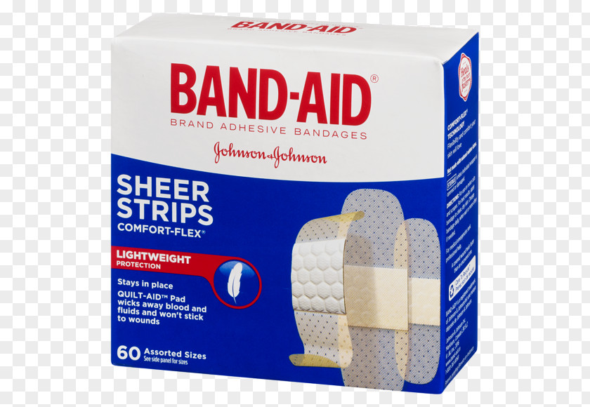 Johnson & Band-Aid Adhesive Bandage Textile PNG