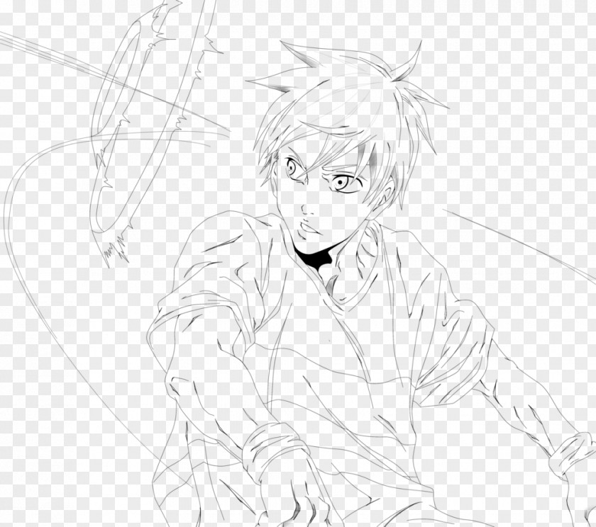 Kuroko Drawing Line Art Cartoon Inker Sketch PNG