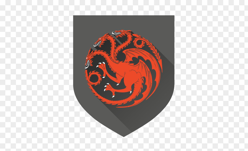 Targaryen Orange Circle Red Font PNG