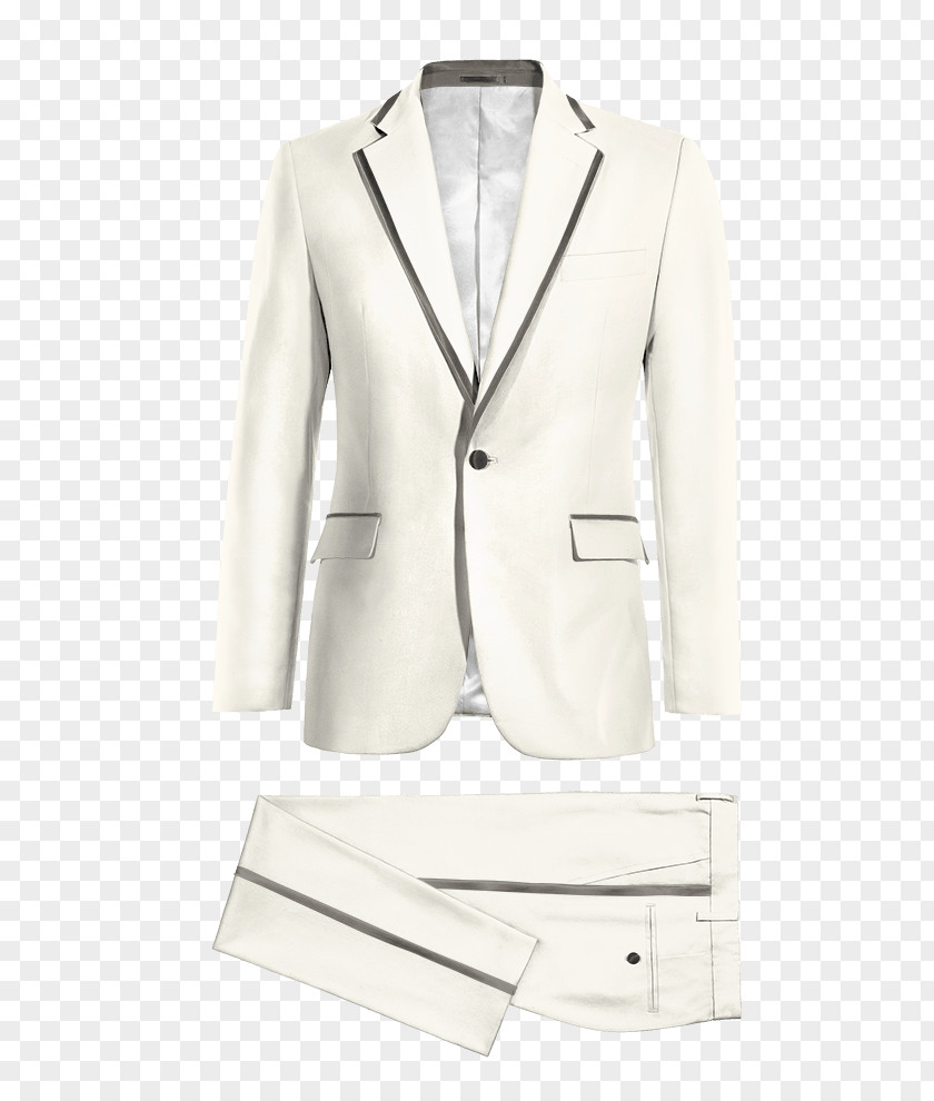 Button Tuxedo M. Sleeve Blazer PNG