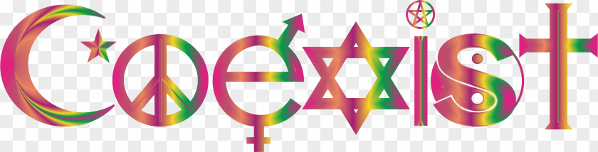 Peace Symbol Coexist Decal Logo Bumper Sticker Clip Art PNG