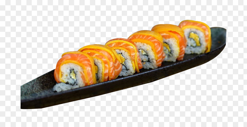 Salmon Mango Roll Sushi PNG