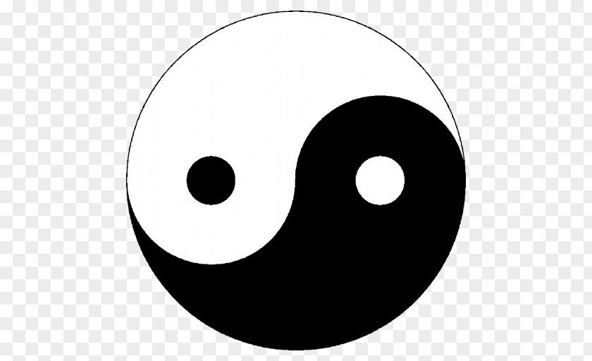 Symbol Yin And Yang Black White Sign Ichthys PNG