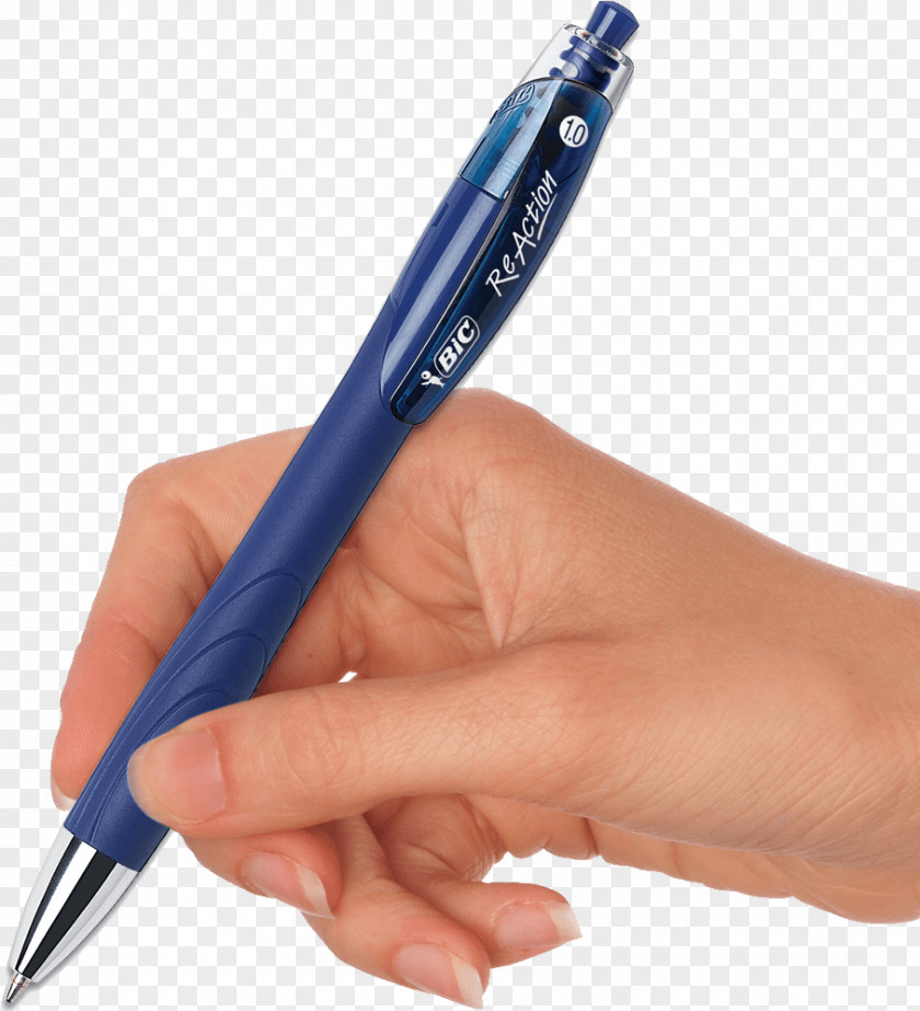 Pen In Hand Image Bic Handwriting PNG