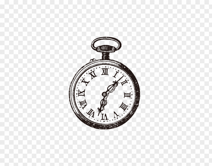 Watch Pocket Postage Stamps Clock PNG