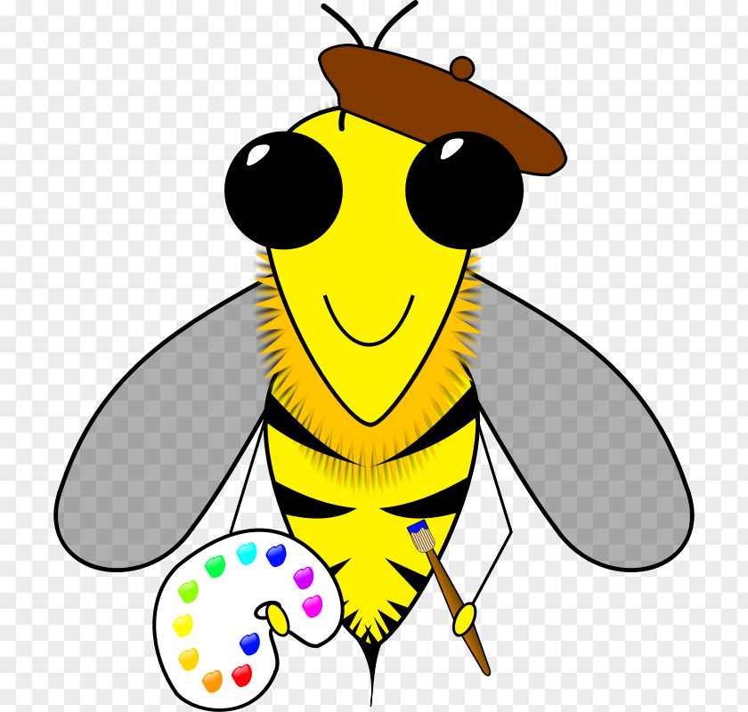 Honey Bee Art Insect Beehive Clip PNG