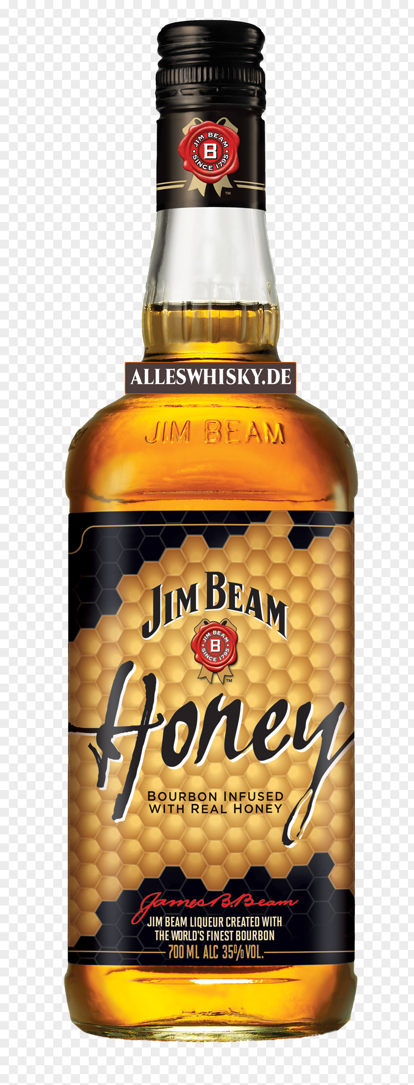 Honey Bourbon Whiskey Liqueur Distilled Beverage Jim Beam PNG