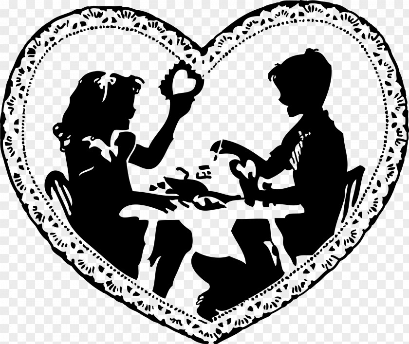 Marriage Valentine's Day Heart Black And White Clip Art PNG