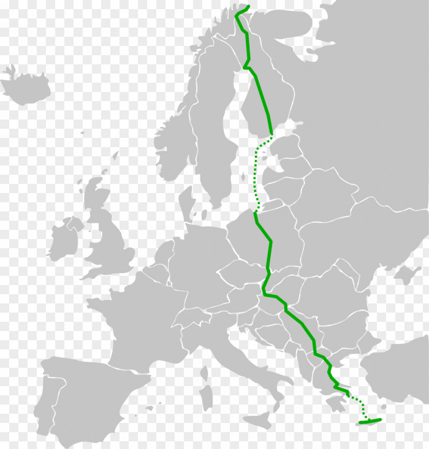 Road European Route E40 E75 E45 E30 E25 PNG
