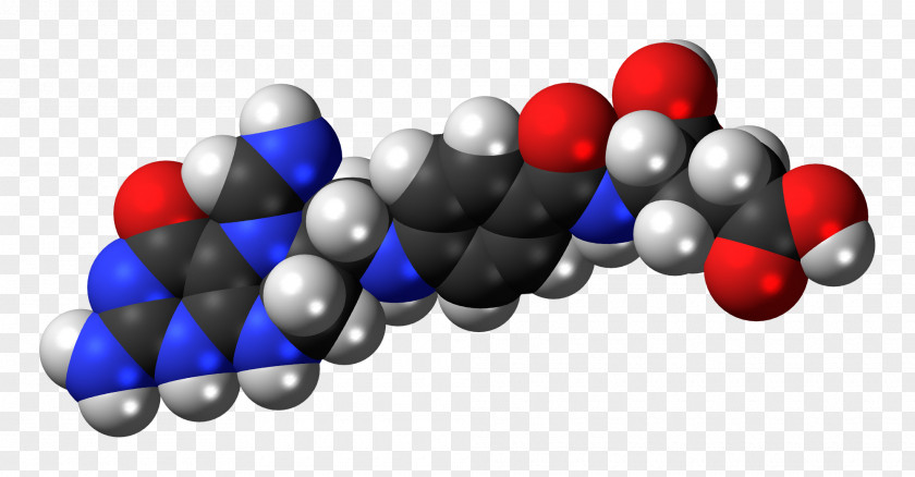 Tetrahydrofolic Acid Dihydrofolic Space-filling Model Folate Dietary Supplement PNG