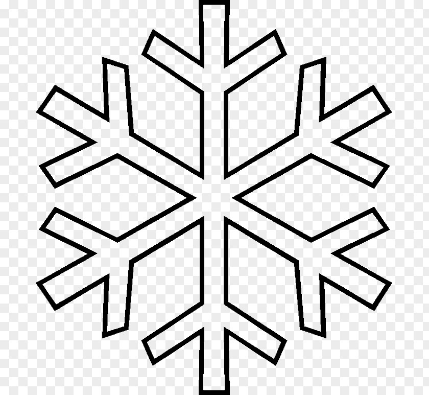 Free Snowflake Images Template Coloring Book Pattern PNG