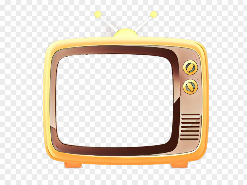 Screen Television Set Yellow Media PNG