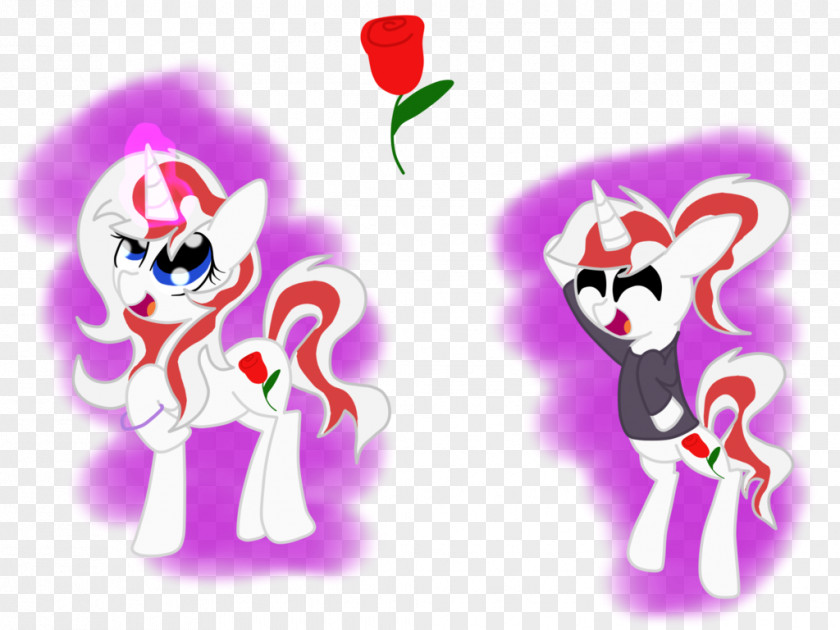 Violet Rose Pony Horse Desktop Wallpaper Clip Art PNG