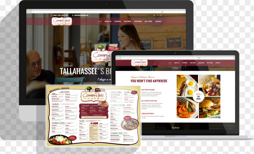 Breakfast Canopy Cafe Road Web Design PNG