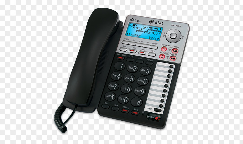Cordless Telephone AT&T ML17939 Home & Business Phones ML17929 PNG