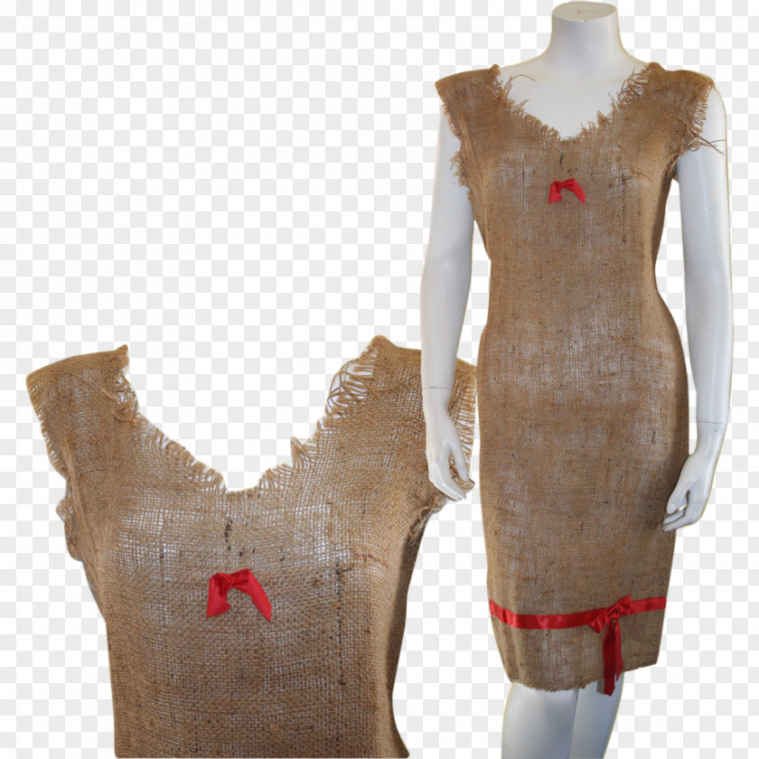 Dress Hessian Fabric Gunny Sack Textile Coffee PNG