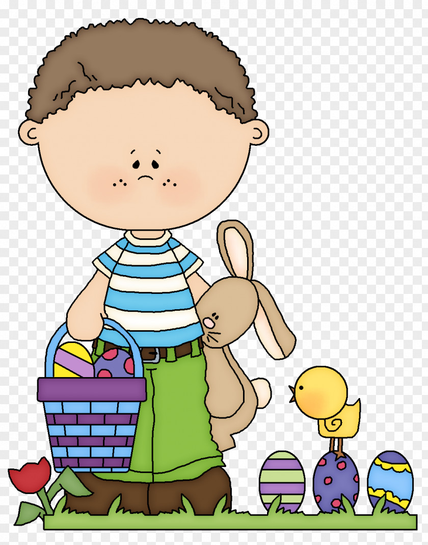 Easter Bunny Basket Clip Art PNG