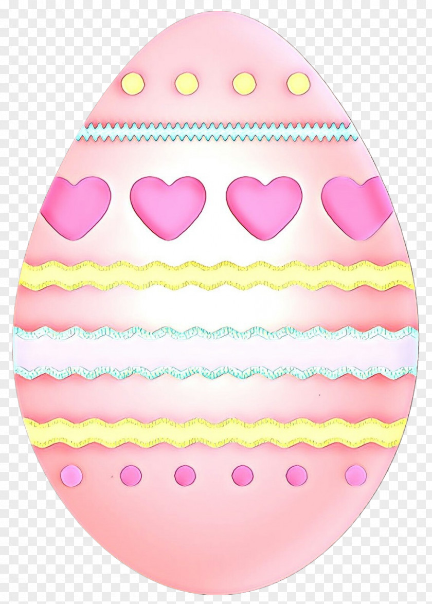 Easter Egg Pink M Pattern Heart PNG