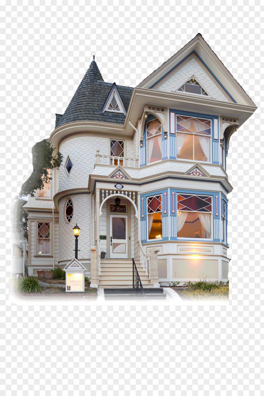 House The White Hart Monterey Building Victorian Era PNG