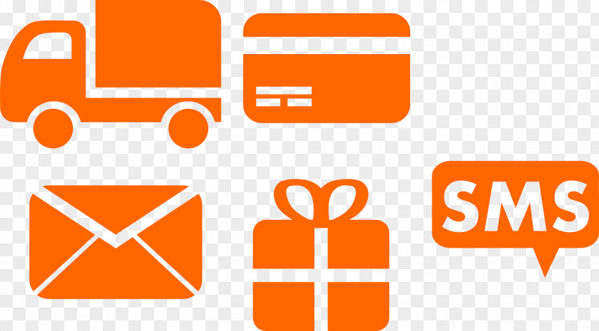 Shopping Cart Package Delivery SMS Clip Art PNG