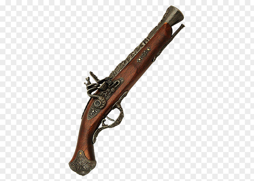 Antique Gun Powder Revolver Firearm Flintlock Pistol Piracy PNG